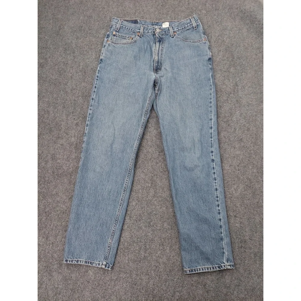 Vtg‎ Levis 550 Jeans 34x31 (Tag 36x32) Blue Light Wash Y2K Relaxed Fit Cotton